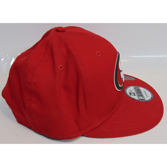 New Era San Francisco 49ers Red SnapBack Hat Side One Size NFL Team 9Fifty 950 - Picture 7 of 11